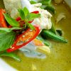 Тайский зеленый суп карри
